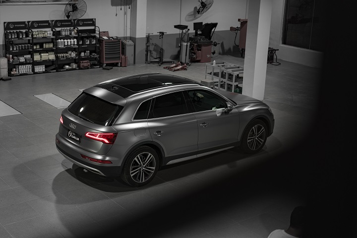 奥迪Q5L专用KW V3安装作业